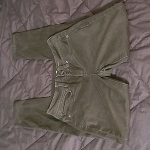 Army Green Skinny Pants